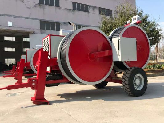 架空線架設機器 最大断続張力 2x50kN 油圧張力機