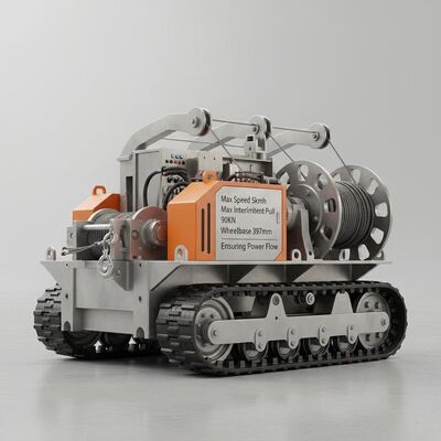 最大速さ 5kmmh 送電線設備 最大間断的な拉力 90KN とホイールベース 397mm 確保する電源流量