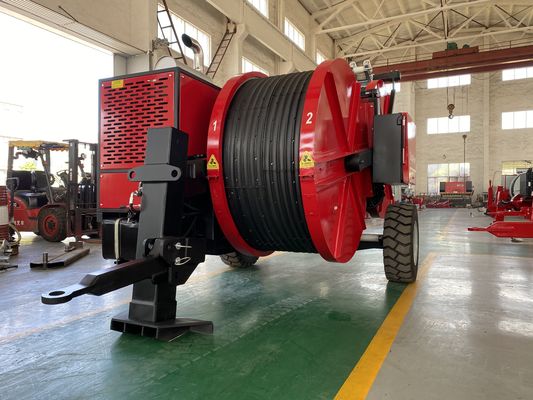 1x90kN 高品質ケーブル油圧導体引張機および張力調整機、送電線架線用