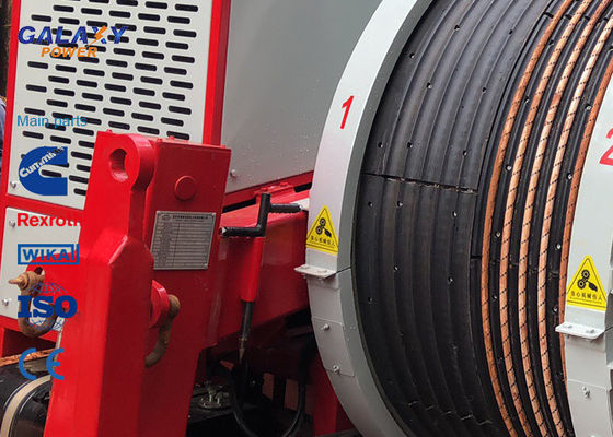 装置をひもでつなぐ77kw 103hp imported Engineの油圧テンショナーの最高の断続的な張力2x45/1x90kN