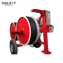 装置、油圧ケーブルのテンショナーをひもでつなぐ330KV GL2x50 10Tのパワーライン