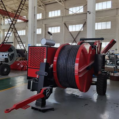 77kW （103hp）エンジンの2x40kN油圧テンショナーの送電線装置